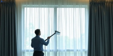 Commercial drapes cleaning service marcus-beach hotels offices